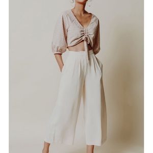 NWOT Chriselle x J.O.A crop top